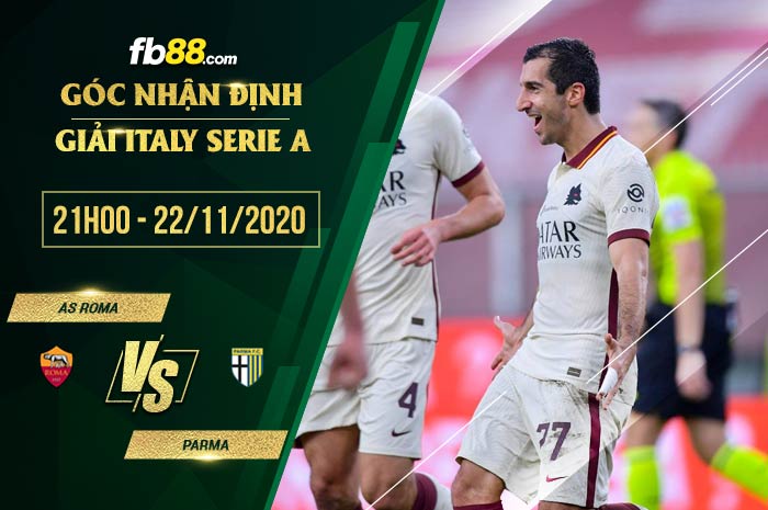 fb88-soi kèo AS Roma vs Parma