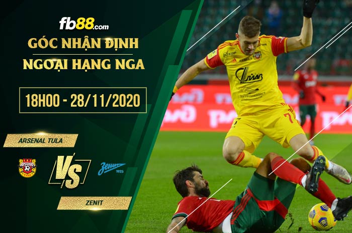 fb88-soi kèo Arsenal Tula vs Zenit St. Petersburg