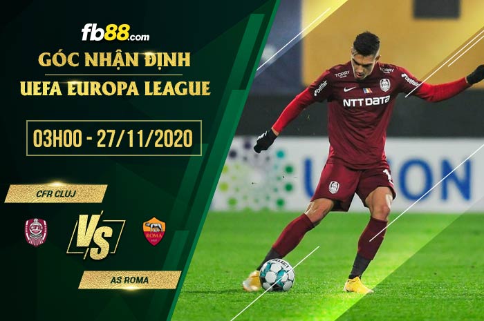 fb88-soi kèo CFR Cluj vs AS Roma