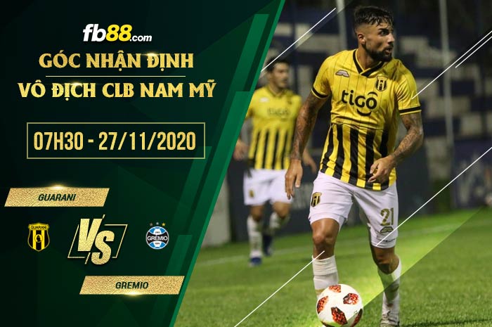 fb88-soi kèo Guarani CA vs Gremio