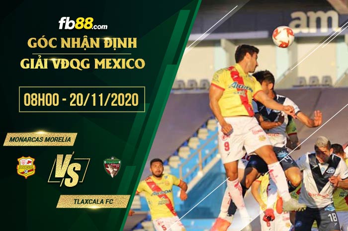 fb88-soi kèo Monarcas Morelia vs Tlaxcala FC