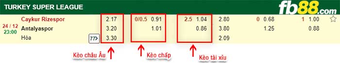 fb88-kèo chấp Caykur Rizespor vs Antalyaspor