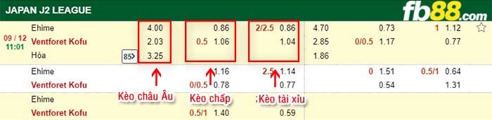 fb88-kèo chấp Ehime vs Ventforet Kofu
