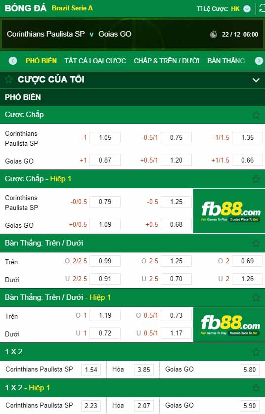 fb88-kèo nhà cái Corinthians Paulista vs Goias