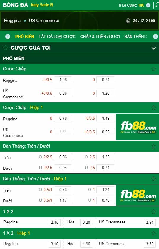 fb88-kèo nhà cái Reggina vs Cremonese