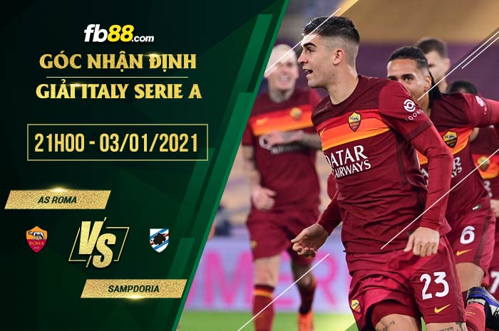 fb88-soi kèo AS Roma vs Sampdoria