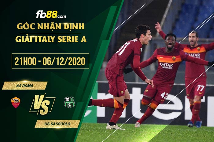 fb88-soi kèo AS Roma vs Sassuolo