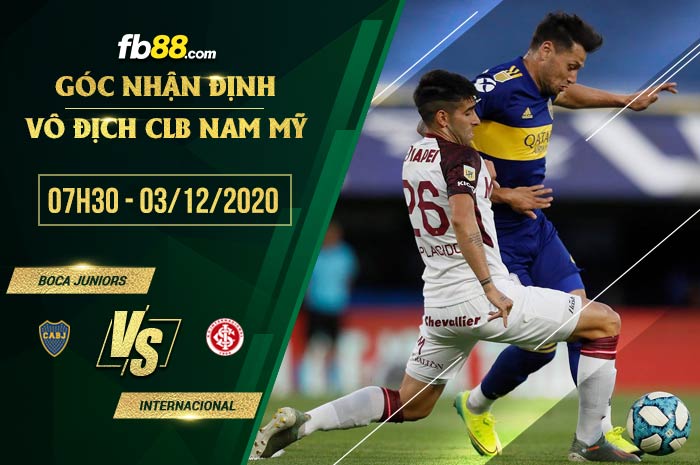 fb88-soi kèo Boca Juniors vs Internacional