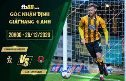 fb88-soi kèo Cambridge United vs Leyton Orient