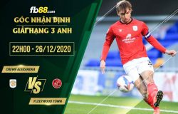 fb88-soi kèo Crewe Alexandra vs Fleetwood Town