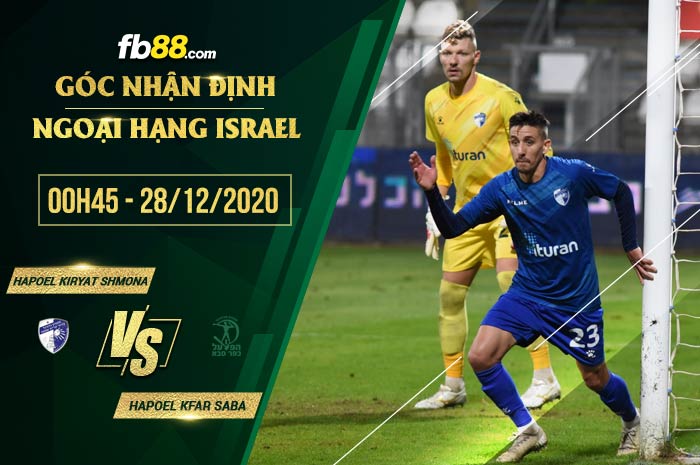 fb88-soi kèo Hapoel Kiryat Shmona vs Hapoel Kfar Saba