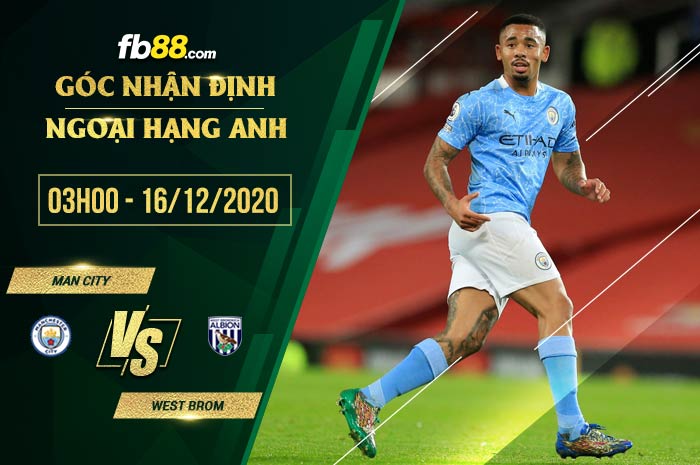 fb88-soi kèo Manchester City vs West Bromwich