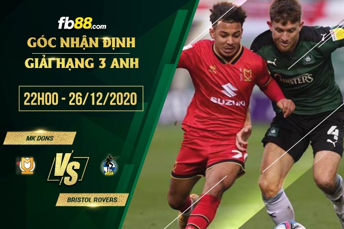 fb88-soi kèo Milton Keynes Dons vs Bristol Rovers