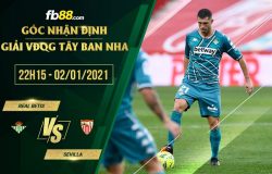 fb88-soi kèo Real Betis vs Sevilla