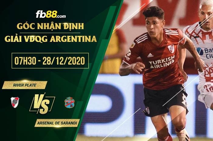 fb88-soi kèo River Plate vs Arsenal de Sarandi