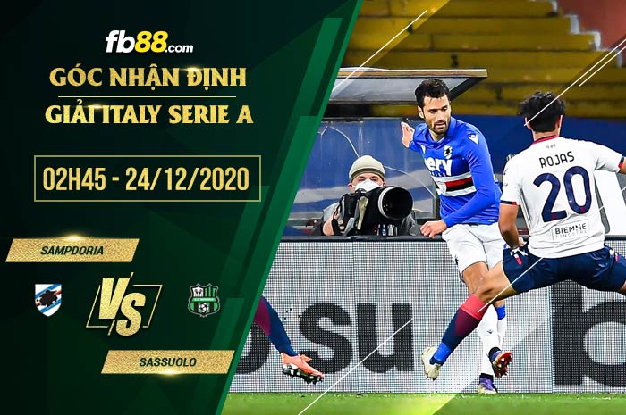fb88-soi kèo Sampdoria vs Sassuolo