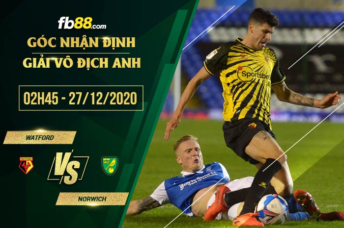 fb88-soi kèo Watford vs Norwich