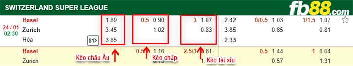 fb88-kèo chấp Basel vs Zurich