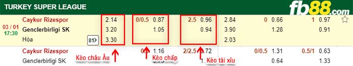 fb88-kèo chấp Caykur Rizespor vs Genclerbirligi