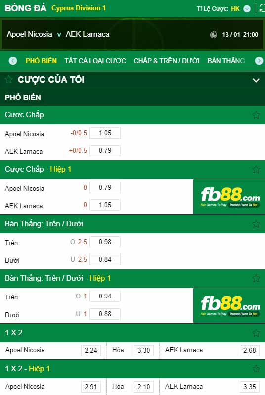 fb88-kèo nhà cái APOEL Nicosia vs AEK Larnaca