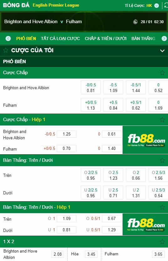 fb88-kèo nhà cái Brighton vs Fulham