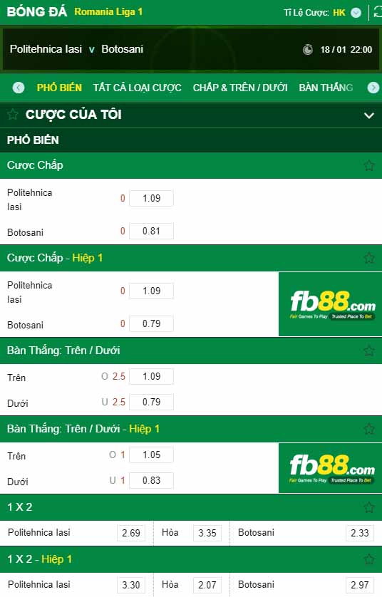 fb88-kèo nhà cái CSM Politehnica Iasi vs FC Botosani