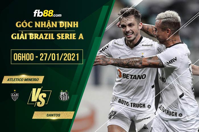 fb88-soi kèo Atletico Mineiro vs Santos