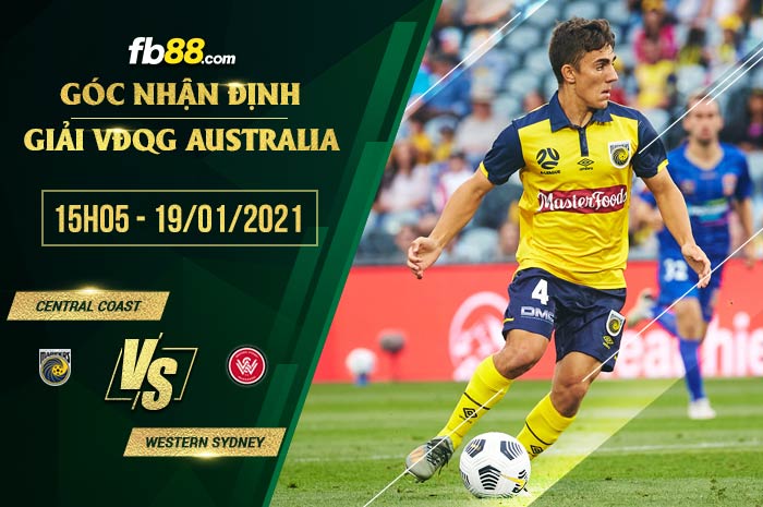 fb88-soi kèo Central Coast vs Western Sydney