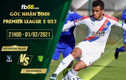 fb88-soi kèo Crystal Palace U23 vs Norwich City U23