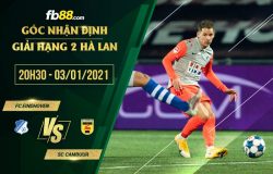 fb88-soi kèo FC Eindhoven vs SC Cambuur