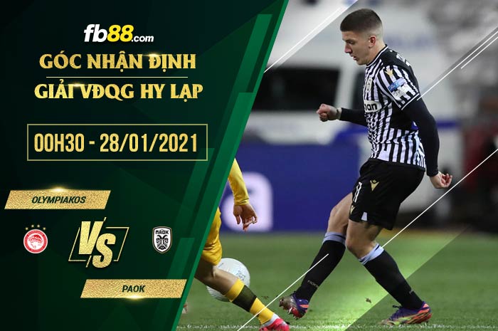 fb88-nhận định kèo bóng đá Olympiakos vs PAOK
