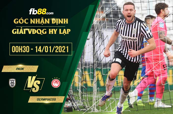 fb88-soi kèo PAOK Saloniki vs Olympiakos