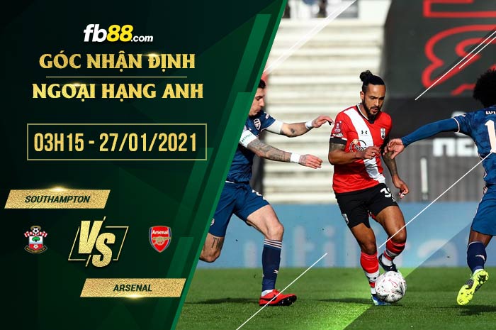 fb88-soi kèo Southampton vs Arsenal