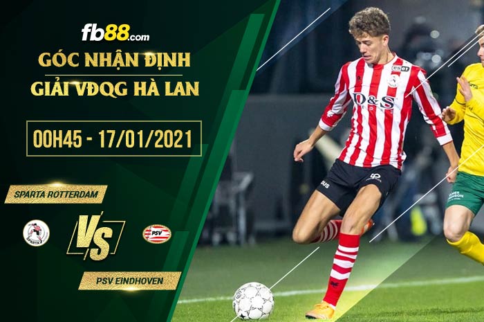 fb88-soi kèo Sparta Rotterdam vs PSV Eindhoven