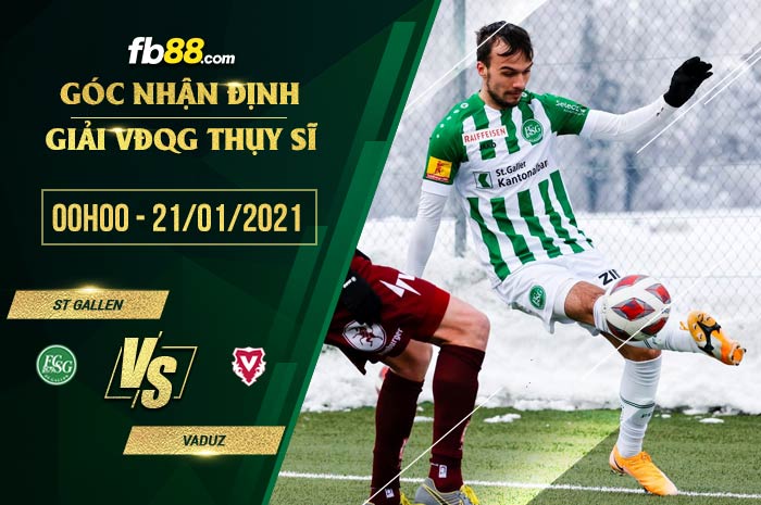 fb88-soi kèo St. Gallen vs Vaduz