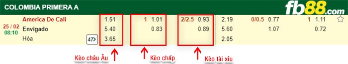 fb88-kèo chấp America De Cali vs Envigado
