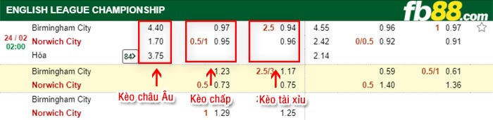 fb88-kèo chấp Birmingham vs Norwich