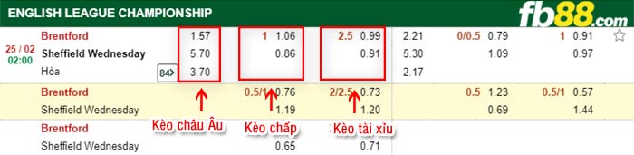 fb88-kèo chấp Brentford vs Sheffield Wed