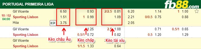 fb88-kèo chấp Gil Vicente vs Sporting Lisbon