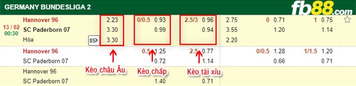 fb88-kèo chấp Hannover vs Paderborn