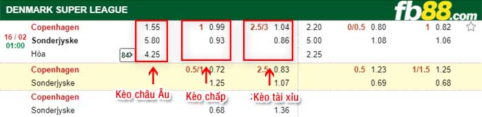 fb88-kèo chấp Kobenhavn vs Sonderjyske