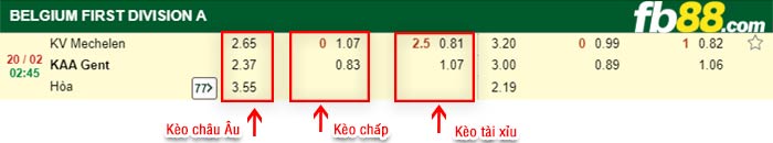 fb88-kèo chấp Mechelen vs Gent