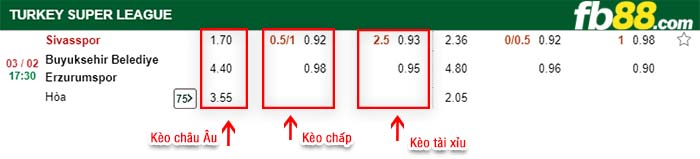 fb88-kèo chấp Sivasspor vs BB Erzurumspor