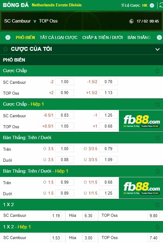 fb88-kèo nhà cái Cambuur vs Oss