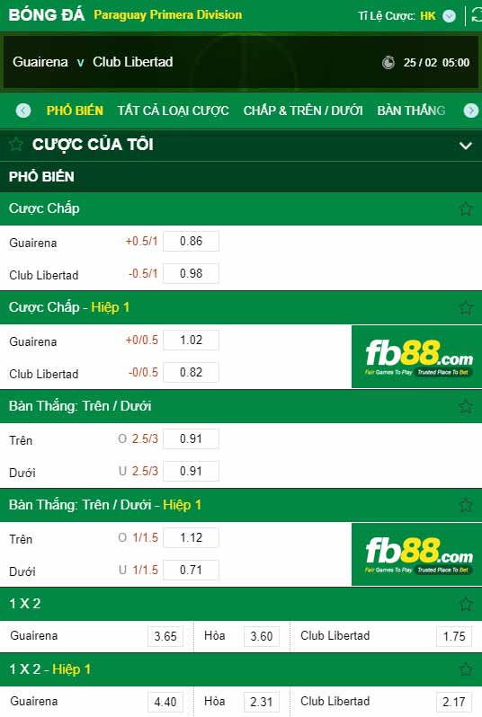 fb88-kèo nhà cái Guairena vs Club Libertad
