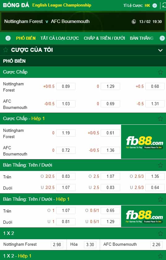 fb88-kèo nhà cái Nottingham Forest vs Bournemouth