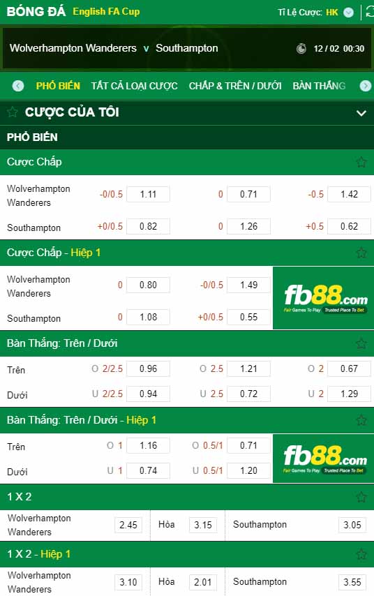 fb88-kèo nhà cái Wolves vs Southampton