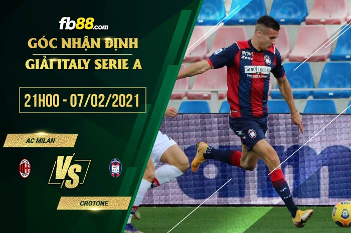 fb88-soi kèo AC Milan vs Crotone