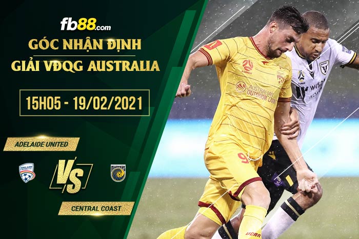 fb88-soi kèo Adelaide United vs Central Coast