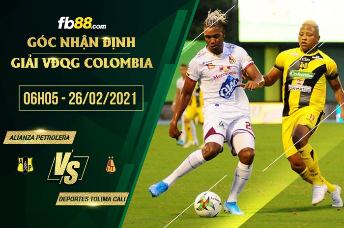 fb88-soi kèo Alianza Petrolera vs Deportes Tolima Cali